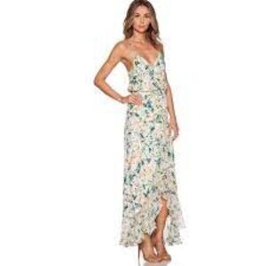 Parker Halle Combo Silk Maxi Dress in Monticello Size Small